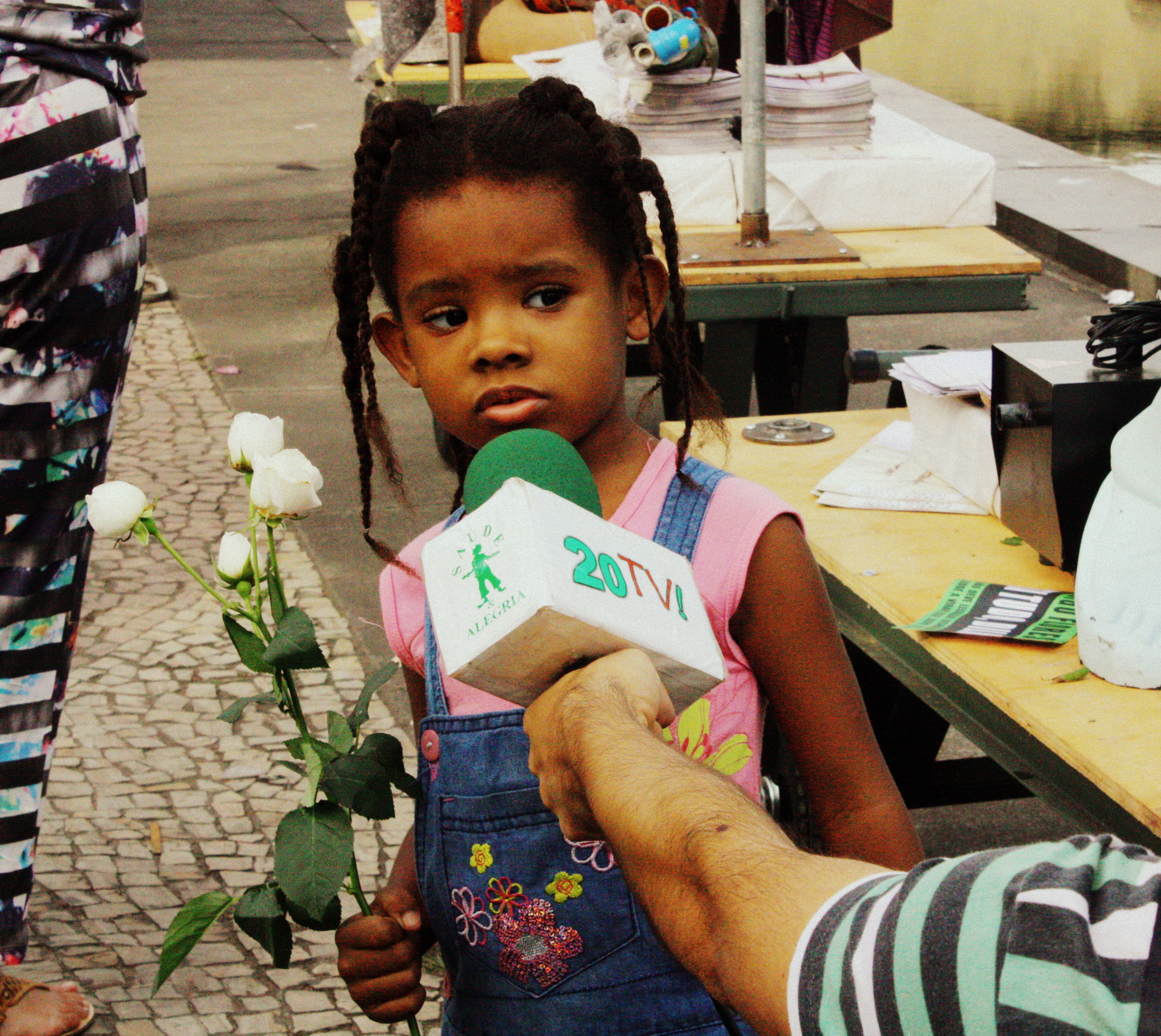 Little Girl is Interviewed in Rio